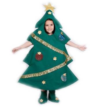 Disfraz de Árbol de Navidad Casero