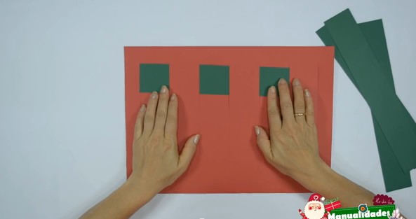 Como hacer individuales navideños con papel 3